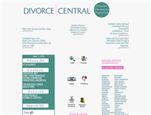 Tablet Screenshot of divorcecentral.com